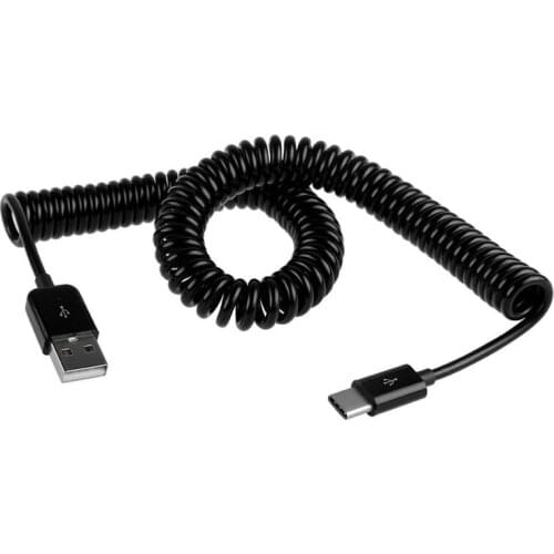 Spring USB 3.1 Type C Type-C Cable Data Sync Charge Stretch Cord for Nokia N1 OnePlus 2 ZUK Z1 Xiaomi 4C MX5 Pro Nexus 5X 6P