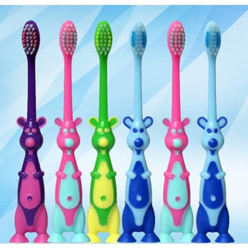 1pc Baby Cartoon Soft Bristle Toothbrush Babies Infant Training Oral Small Teeth Mouth Clean Brush Kids Toothbrush Random Color