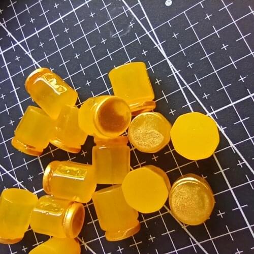1pcs/lot Resin yellow color Honey pot bottle 13mm kawaii cabochons DIY christmas decorations A036-13