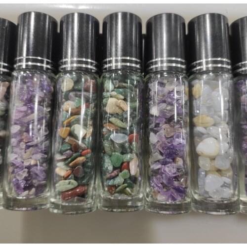 1pcs Natural Quartz Crystal Stone Crystal Gravel Wishing Bottle Gemstone Natural Quartz Stones Chip Mineral