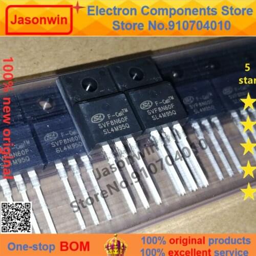 100% nuevo 50 unids/lote original MOSFET SVF8N60F 8A600V SVF8N60 TO-220 Transistor
