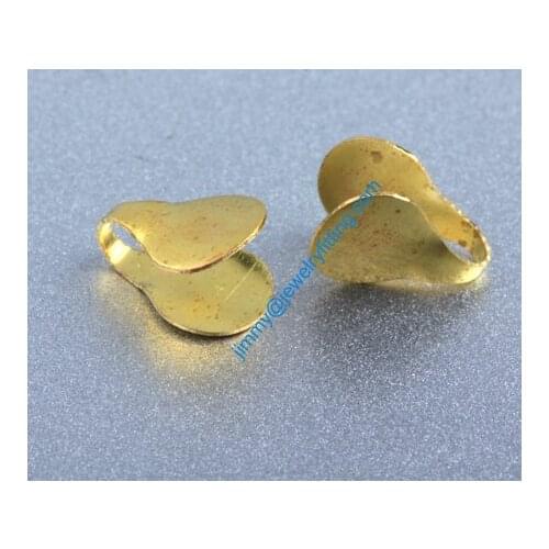 2013 jewelry findings Base metal foldover crimps Chain end caps for chain welding die struck shipping free