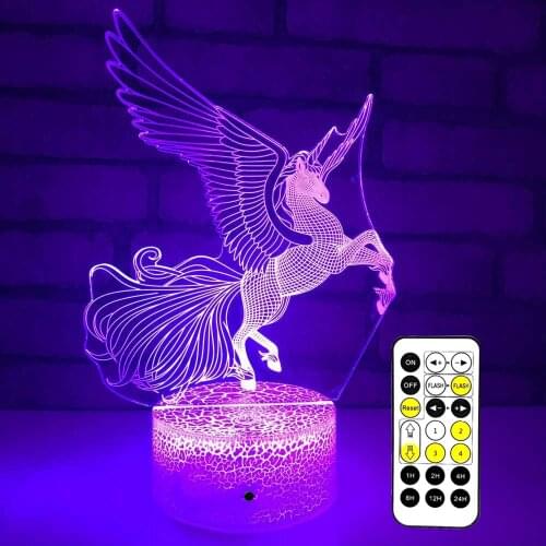 Horse 3d Night Lamp Creative Novelty Electronic Gift Lamp Lovely cartoon childrens toys Led Night Light Novelty Usb Led Lamp
