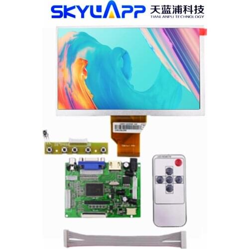 Skylarpu 7''inch Raspberry Pi LCD Screen TFT Monitor for AT070TN90 with HDMI VGA Input Driver Board Controller (without touch)