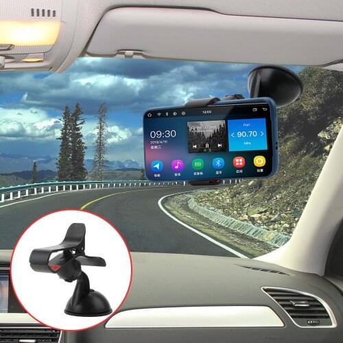Car Bracket Car Phone Holder Windshield Mount Clip Holder Universal Mobile Phone Bracket 360 Degree Rotating
