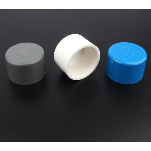 Free Shipping 3pcs/lot 40mm PVC Pipe End Cap Garden Irrigation System Fittings Aquarium Tank Tube Adapter Water Pipe Connectors