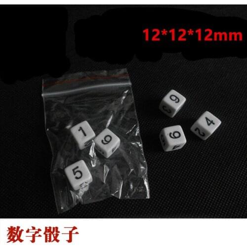 3pcs Digital dice Primary school mathematics 12×12×12mm Teaching equipment