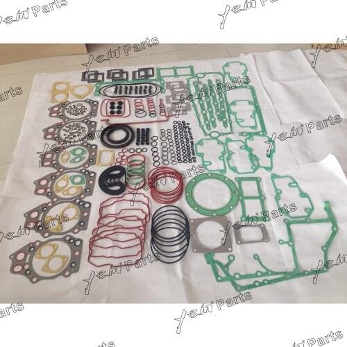 For Komatsu engine parts 6D140 S6D140 Full gasket set with cylinder head gasket