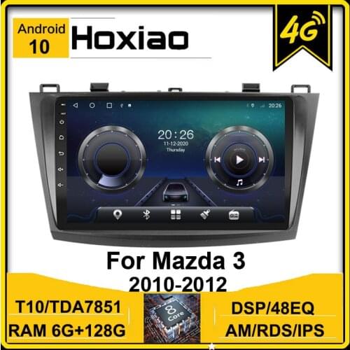 For Mazda 3 2010 2011 2012 Maxx Axela Android 10 Car DVD GPS Radio Stereo 4G 16G 32G WIFI 4 Core 2 Din AM RDS Multimedia Player