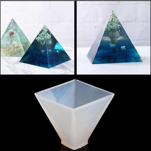1Pc Soap Pyramid Silicone Mold Resin Pyramid Silicone Craft Jewelry Pendant Mold Making Resin Tool Mould Epoxy DIY X3N4