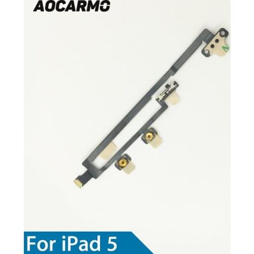 Aocarmo Power On/Off Volume Mute Button Flex Cable For Apple iPad 5 Air Replacement Part