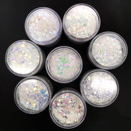 Bone shell baby footprint Fear of African Dolphin Laser Glitter Sequin for Nail Art Decoration Body Art Painting