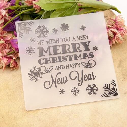 KSCRAFT Merry Christmas Embossing Folders for DIY Scrapbooking Paper Craft/Card Making Decoration Supplies