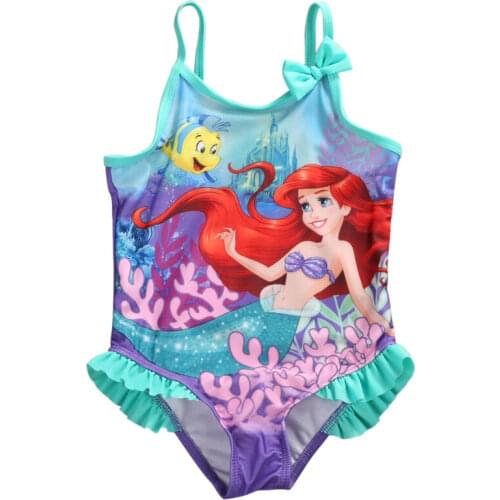 Cute Toddler Newborn Baby Girl Cartoon Mermaid Swimwear Bikini Swimsuit Clothes