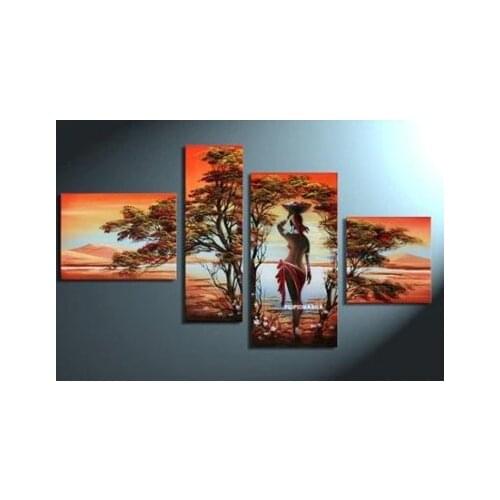 Lovely counted triptich Triptych cross stitch kit Africa woman lady desert multi-pictures, A Picture of Africa