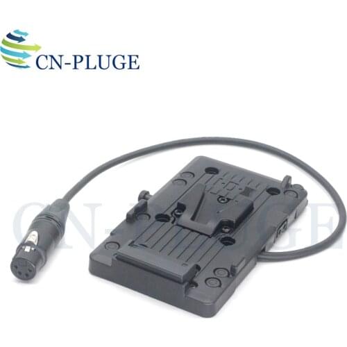 XLR 4pin V battery mounting plate for Canon C500mkII Sony F55/F5/ and other cameras
