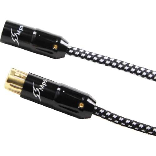 MPS X-702XLR HiFi 99.9997% OCC 24K Gold Plated 3Pin Plug XLR connector balance audio cable DVD CD DAC amplifier balance cable