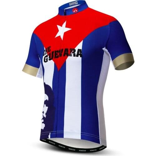 New Summer classic Russian Cycling Jerseys Flag Series Bike Shirt Tops Jersey Tops Pro Brand Cycle Clothing GUEVARA