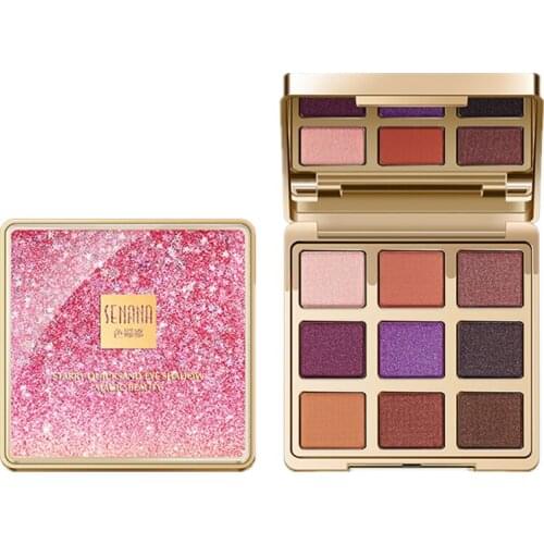 New Starlight and Sunset color makeup eyeshadow,Fashion cosmetics eye shadow,Magic shinning shadow,Natural Soft Smooth powder