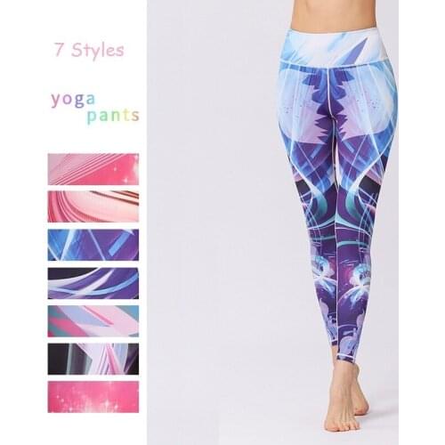 Original Design Print Yoga Pants Women Sport Fitness Running Quick Dry Compression Tights Gym Leggings Elastic Trousers
