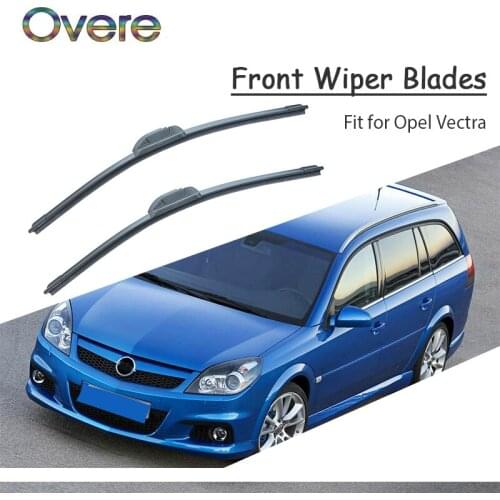 Overe 1Set Rubber Car Front Wiper Blade Kit For Opel Vectra A B C 2008-1995 Original replace Accessories