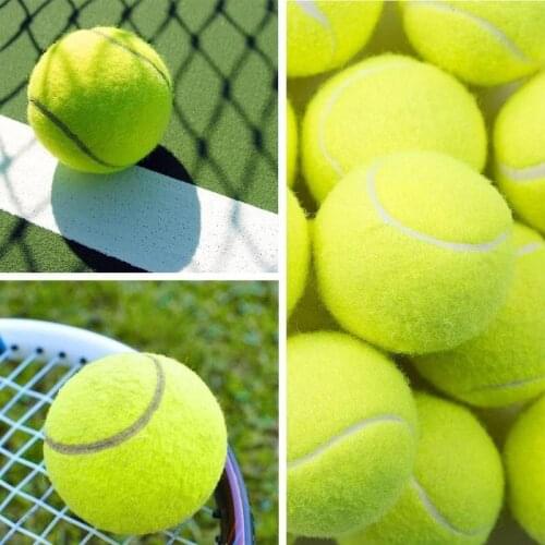 Professional Reinforced Rubber Tennis Ball Shock Absorber High Elasticity Durable Training Ball for Club School Training