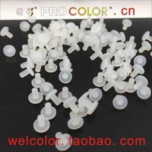 1.0 1 mm 1mm 1.0mm 3/64" 3/64 mm transparent Silicone Rubber seal Stopper plug for Stainless Steel round Small capillarity Tube