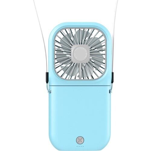 Folding Mini Fan USB Desktop Mute Handheld Electrical Fan Power Bank Portable Halter Fan Hanging neck fan Mini fan