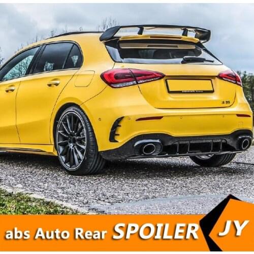 For W176 Spoiler 2015-2017 Mercedes-Benz W176 A-class A180 A200 Spoiler ABS plastic Material Car Rear Wing Color Rear Spoiler