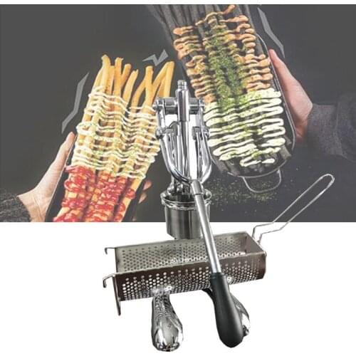 Taiwan Popular Super Long French Fries Makers Machines Stainless Steel Long Potatoes Machine Fried Chips Extruders Manual type
