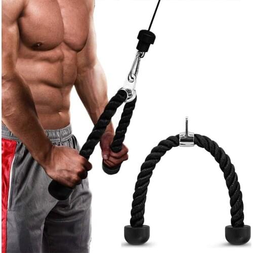 Tricep Rope Bicep Rope Gym Fitness Equipment Home Workout Pull Rope Exercise Triceps Biceps Arm Muscles Lat Pull Down Nylon Rope