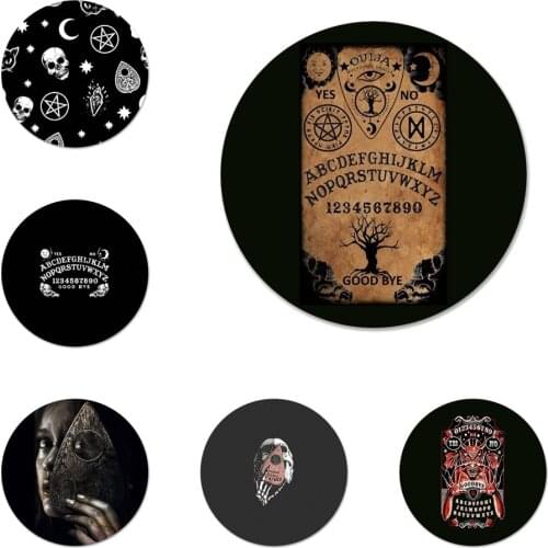 58mm Ouija Board Icons Pins Badge Decoration Brooches Metal Badges For Backpack Decoration
