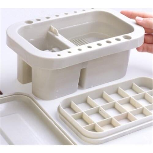 1Pcs Watercolor Palette Paint Tray DIY Craft Professional Art Painting Multi-function wash pen bucket Paint box