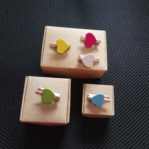 10pcs Brown Kraft Paper Box Gift Packing Box Gift Boxes For Jewelry/Wedding/Necklace Jewelry Packaging Display Storage Boxes