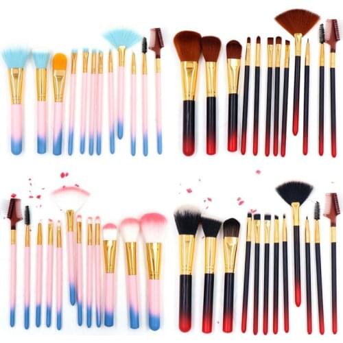 12 Pcs Makeup Brushes Soft Makeup Brush Set Foundation Powder Brush Beauty Make Up Professnial WomenTools With Cylinder New