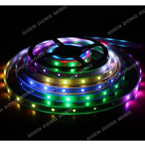 2017 most popular ! 100M DC 5V 30Led/30IC/M Waterproof IP67 Digital led light lamp WS2812B LED Strip pixel