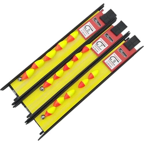 3pcs/set 5#7#9# Seven Stars Buoy Fishing Tackle Tools Double Hook Floats Fihsing Accessories