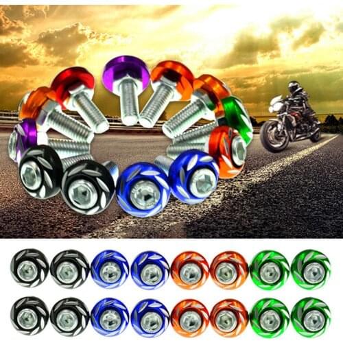 80% HOT SALES!! 5Pcs/Set 6mm Aluminum Alloy Universal Licecse Plate Frame Motorcycle Screw Bolt