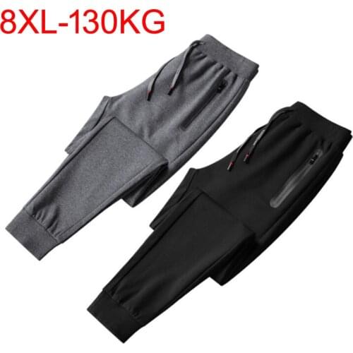 Summer Autumn men big sales sports sweatpants big size 7XL pants elasticity cheap home pencil pants loose Trousers