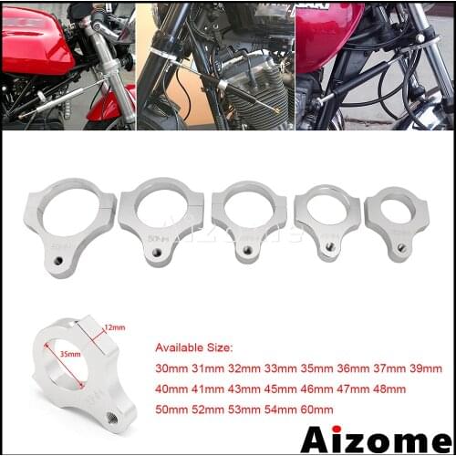 Motorcycle Steering Damper Mounting Bracket 30 - 60mm Fork Frame Stabilizer Clamp For Harley Honda Yamaha Suzuki Kawasaki Ducati
