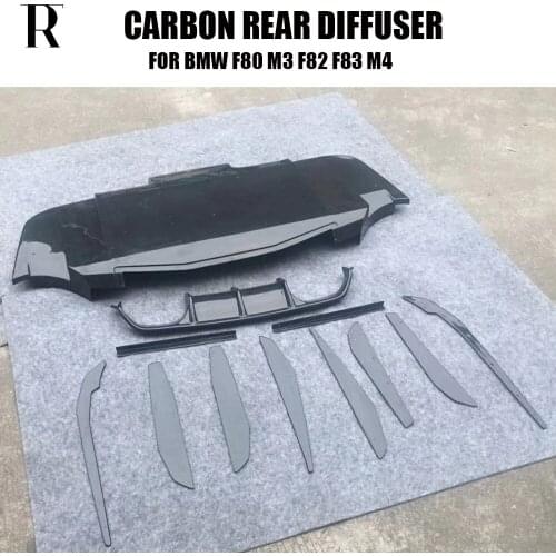 M3 M4 Carbon Fiber VRS Style Rear Bumper Lip Diffuser for BMW F80 M3 F82 M4 Coupe F83 M4 Convertible 2012 - 2019