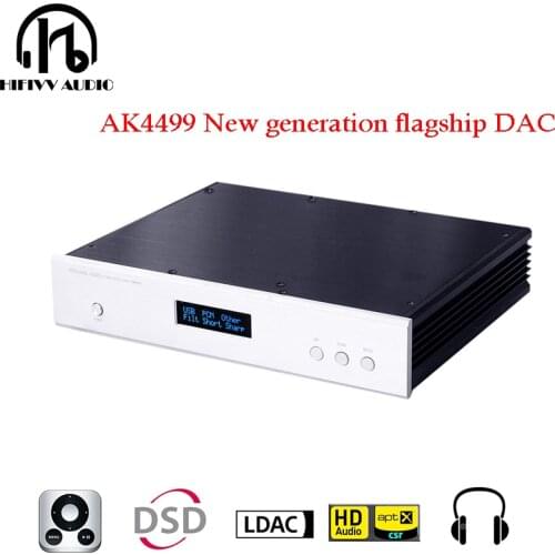 Hifi AK4499EQ Bluetooth 5.0 Amplifier DAC for New generation flagship DAC APTX LDAC decoder with OPA627BP OPA1612 OP AMP