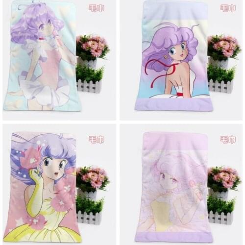 IVYYE 1PCS Angel Creamy Fashion Customized Anime Bath Towels Handkerchief Soft Face Towel Cartoon Washcloth Unisex NEW