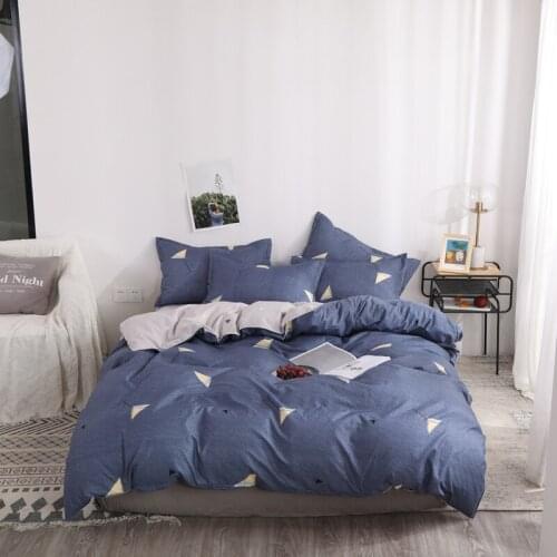Yaapeet 3/4pcs Pretty Gradient Bedding Set Elegant Pastoral Bedding Lines Luxury Twin Size Duvet Cover Solstice Warm Bed Sheet