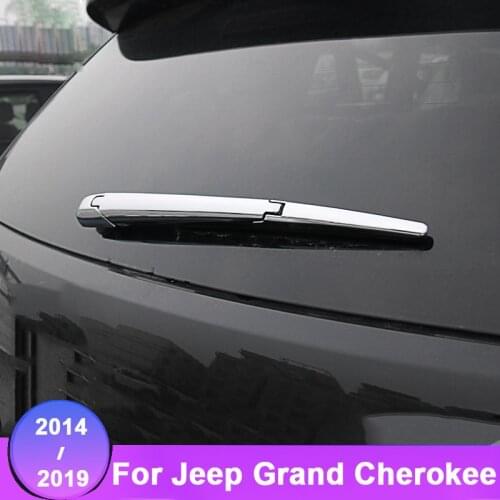 Rear Trunk Window Wiper Arm Blade Cover Trim Overlay Nozzle Garnish for Jeep Grand Cherokee 2014 2015 2016 2017 2018 2019 2020