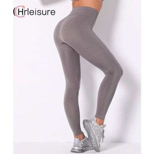CHRLEISURE Sexy Leggings Women Push Ups High Waist Elastic Fitness Sports Leggings Tummy Control Exercise Casual Women Leggings