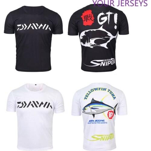 1PC Daiwa XS-5XL Summer Men Fishing T-shirt Short Sleeve Fishing Shirt Breathable Arm Sleeves Fishing Clothing Drop Shipping