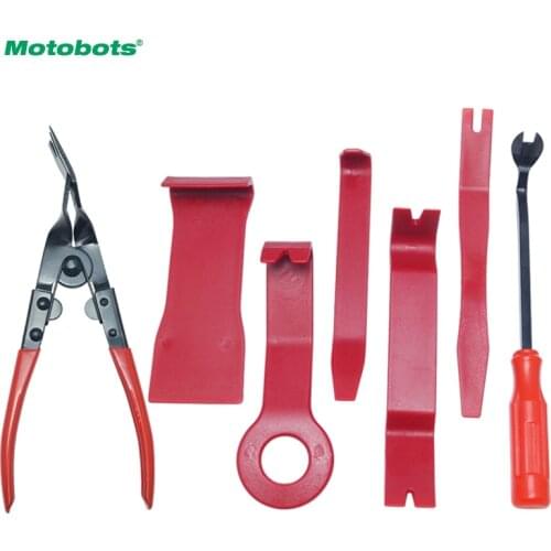 MOTOBOTS 3set Auto Stereo Interior Cleaner Door Panel Trim Dashboard Removal Opening Pry Tool Set DIY Car Repair Tool Kit