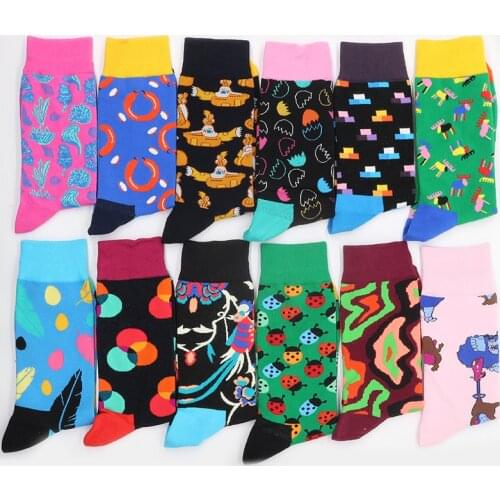 Mens Cotton Socks Sock Gifts Funny Warm Christmas Winter Print Animal Womens Set From The Factory Dropshipping Contact Us