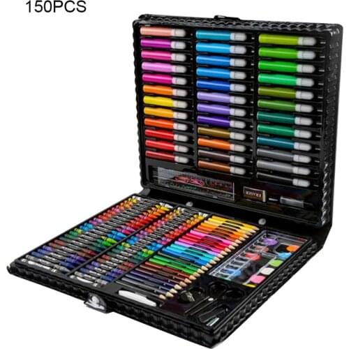 150PCS/168PCS Painting Drawing Kids Art Set Children Drawing Set Water Color Pen Crayon Oil Pastel Painting Drawing Tool Art Sup